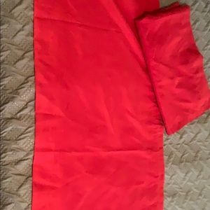 Pair of red valances - 2 windows or 1 huge one